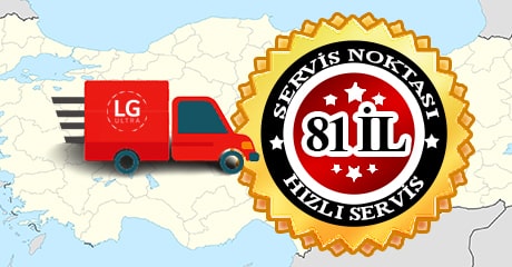 Türkiyenin heryerine servis hizmeti